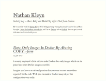 Tablet Screenshot of nathankleyn.com